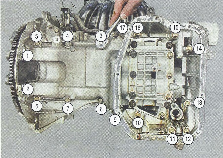 Болты крепления масляного картера Nissan Primera