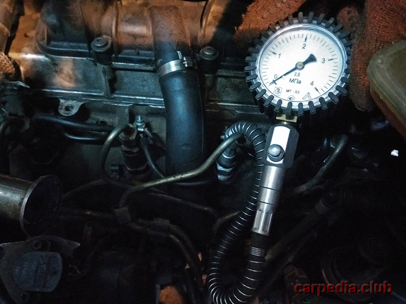 Подключение компрессометра к двигателю Peugeot Expert I 1995 - 2006
