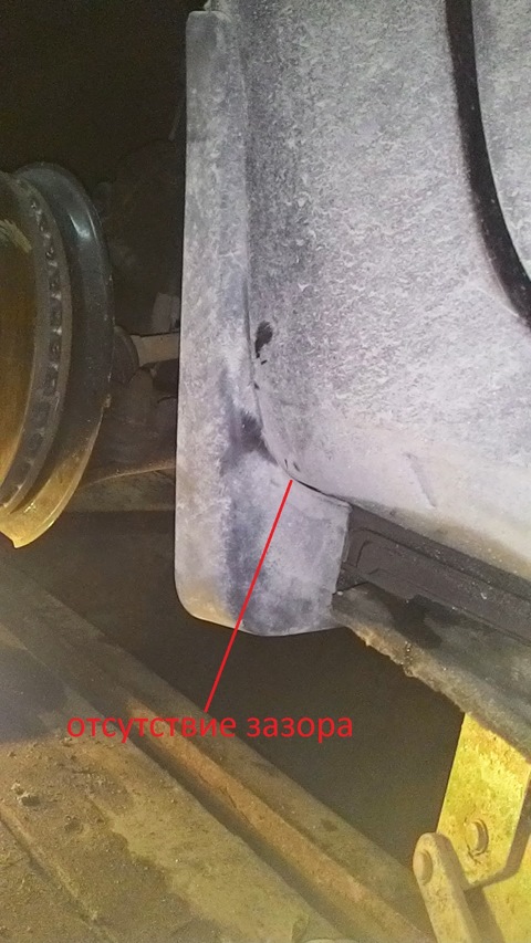 Нормальный крепёж брызговика (вид 3) Renault Kangoo