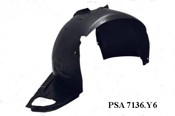 Новый левый передний подкрылок (PSA 7136.Y6) автомобиля Peugeot 207
