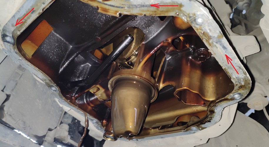Замена уплотнения масляного картера Nissan Note 2004 - 2012