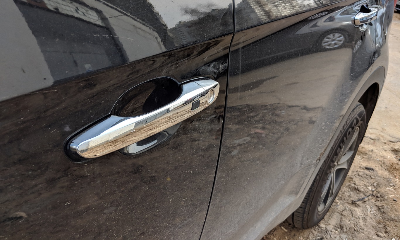 Снятие наружной ручки передней двери Hyundai Creta