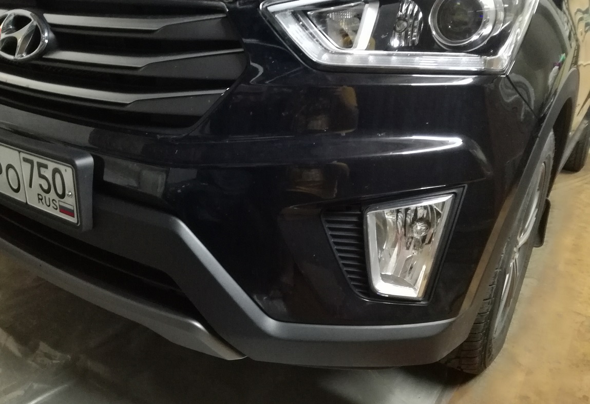 Регулировка противотуманных фар Hyundai Creta